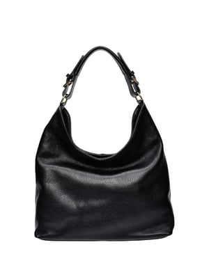Anna Luchini Schwarz Rindsledertasche