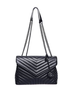 Luisa Vannini Schwarz Rindsledertasche