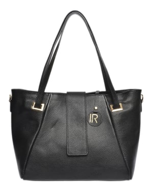 Isabella Rhea Schwarz Rindsledertasche