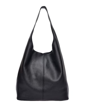 Roberta M Schwarz Rindsledertasche