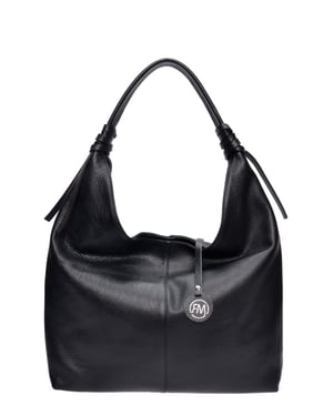 Roberta M Schwarz Rindsledertasche