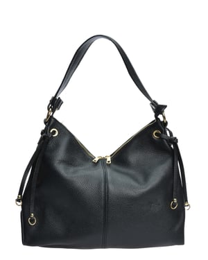 Isabella Rhea Schwarz Rindsledertasche