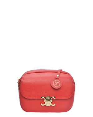 Luisa Vannini Rot Rindsledertasche
