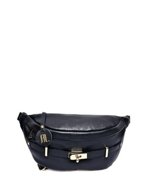 Anna Luchini Schwarz Rindsledertasche