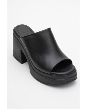 Nola Leder Plateau Mules (Women)