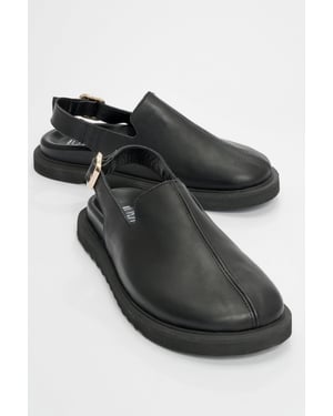 Laby Leder-Clogs