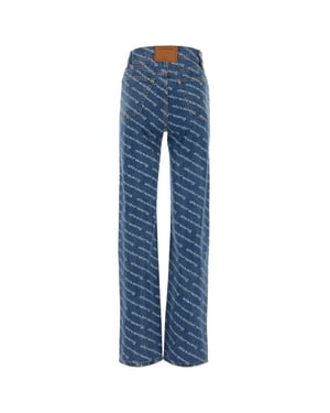 Bedruckte Denim-Jeans