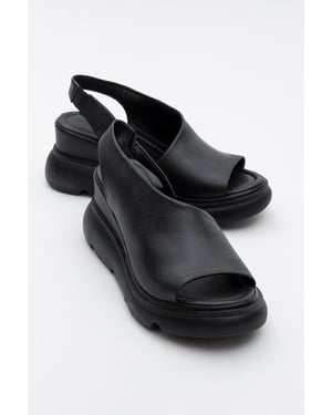 Agusto Leder-Plateau-Sandale (Damen)