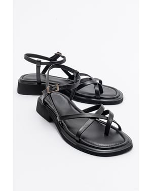 Antas Mit Riemchen Leder Flach Sandalen (Women)
