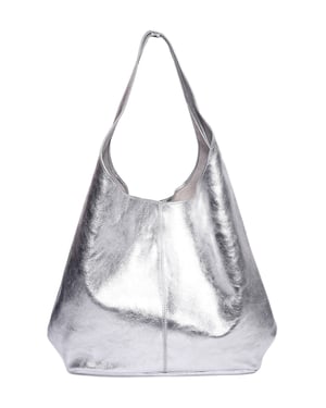 Luisa Vannini Silber Rindsledertasche