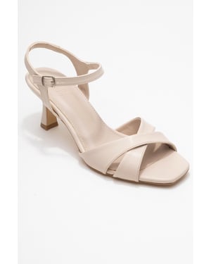 Melin Cross Riemen Stiletto Sandale