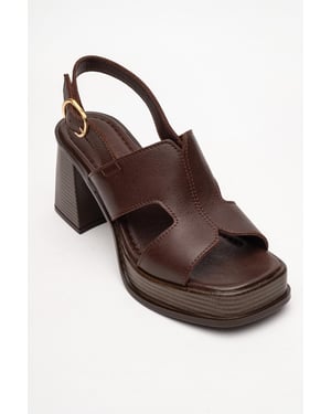 Zennia Leder Plateau Sandale (Women)