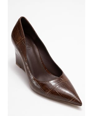 Puera Spitzer Zehenbereich Keilabsatz Pumps (Damen)