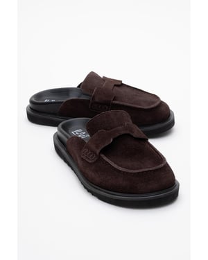 Laven Veloursleder-Clogs