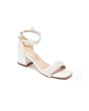 Elodie Bridal Lace Block Absatz Sandale