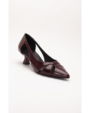 Sidal Kitten Heel Leder-Pumps (Damen)