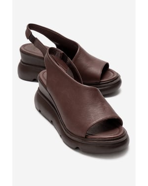 Agusto Leder-Plateau-Sandale (Damen)