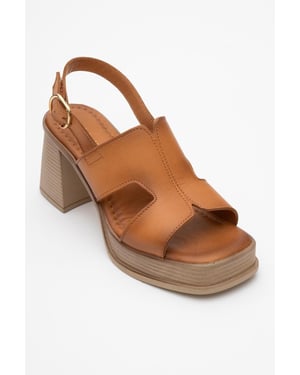 Zennia Leder Plateau Sandale (Women)