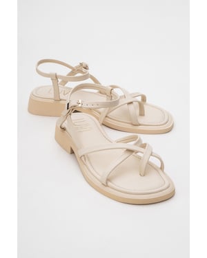 Antas Mit Riemchen Leder Flach Sandalen (Women)