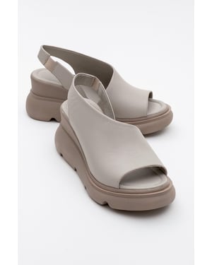 Agusto Leder-Plateau-Sandale (Damen)