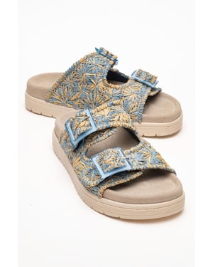 Milana Leder Double‑Strap Sandale (Women)