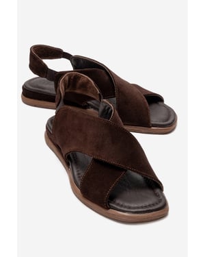 Broods Elastik Leder Slip-On Sandalen (Damen)