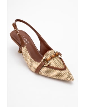 Osca Spitzer Slingback-Pumps mit Schnalle
