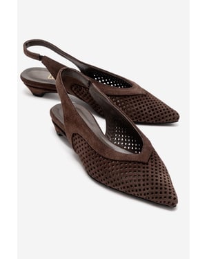 Lieve Leder-Slingback-Pumps (Damen)