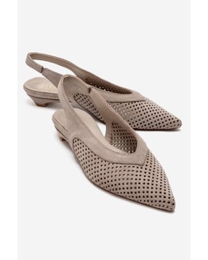 Lieve Leder-Slingback-Pumps (Damen)