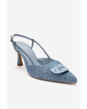 Levia Geflochtener Slingback-Pump mit spitzer Zehenpartie