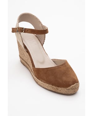 Sinta Wildleder Leder Plateform Espadrille (Damen)