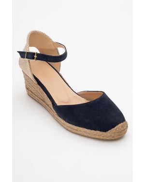 Aldea Leder-Plateauespadrille (Damen)
