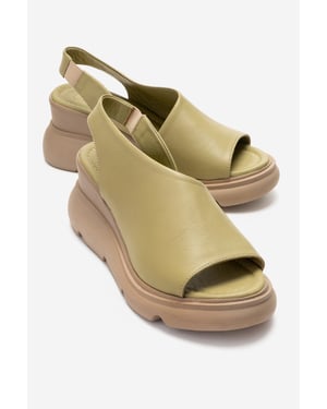 Agusto Leder-Plateau-Sandale (Damen)
