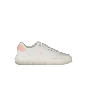 Calvin Klein Weiße Polyurethan Damen Sneaker