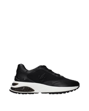 Jimmy Choo Schwarze Stoff-Sneaker