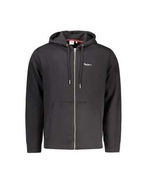 Pepe Jeans Schwarzes Baumwoll-Herren-Sweatshirt