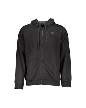 Gianmarco Venturi Schwarzes Baumwoll-Hoodie für Männer