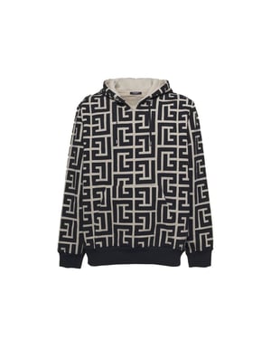 Balmain Kapuzenpullover mit Monogramm