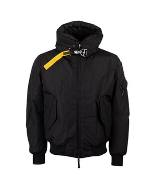 Parajumpers Gobi Core Schwarze Bomberjacke Mit Kapuze