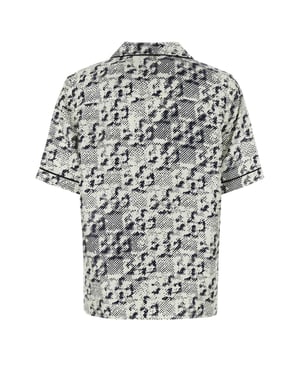 Bedruckte Seidenbluse