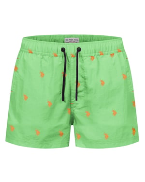 U.S. Polo Assn. Herren Badeshorts mit Allover-Logo-Design