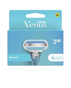 Gillette Venus Smooth Cargador 4 recambios