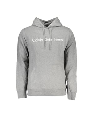 Calvin Klein Grigio Baumwoll-Herren-Sweatshirt