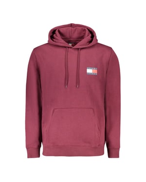 Tommy Hilfiger Rotes Baumwoll-Herren-Sweatshirt mit Kapuze