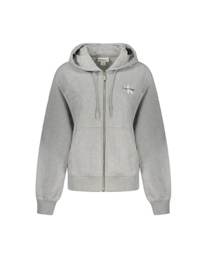 Calvin Klein Grigio Baumwoll-Damenhoodie