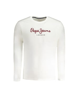Pepe Jeans Bianco Baumwolle Herren T-Shirt