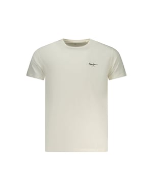 Pepe Jeans Bianco Baumwolle Herren T-Shirt