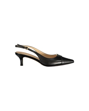 Twinset schwarze Leder Damen Sandale