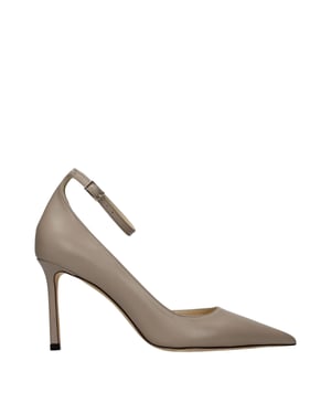 Jimmy Choo Graue Lederpumps