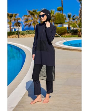 Marina Black Modest Bademode Burkini